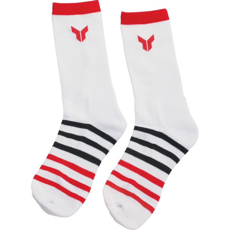 SOCKS 3PK WHITE SM/MD