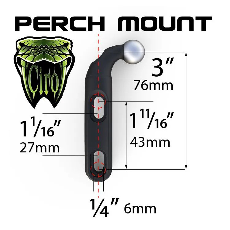 MOUNT PERCH CHROME