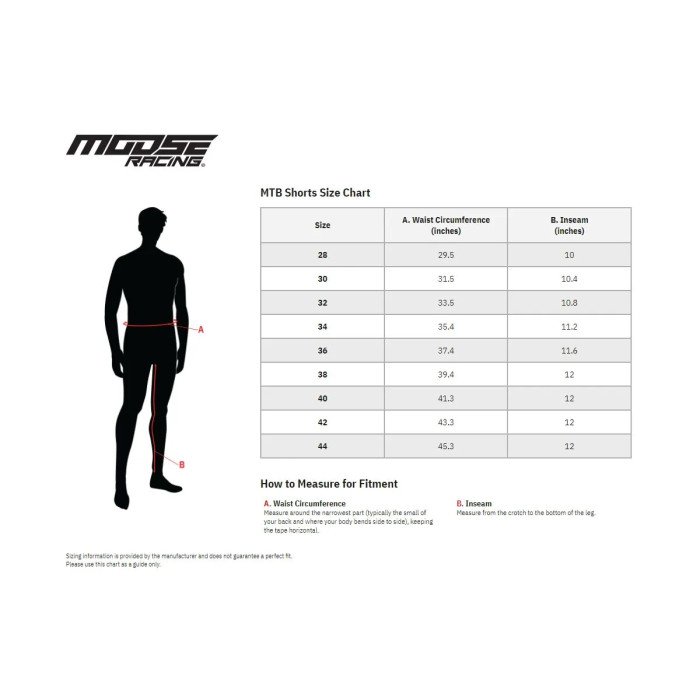 SHORT MOOSE MTB BK 32