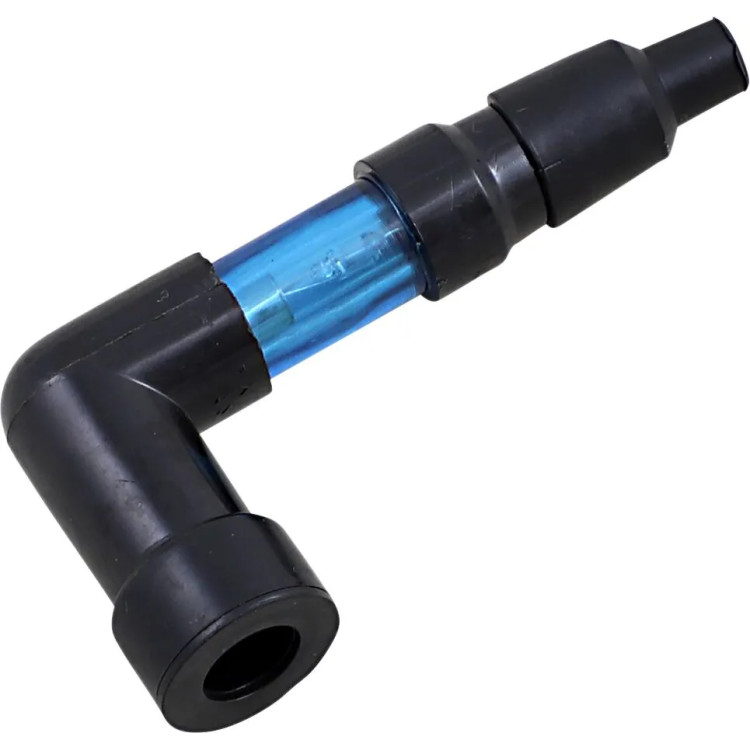 SPARK PLUG CAP 90 DEG-BLU