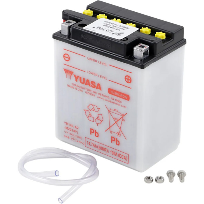 BATTERY YUASA HD DRY YB14L-A2