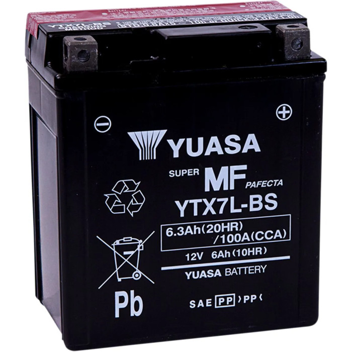 BATTERY YUASA MF YTX7L-BS 