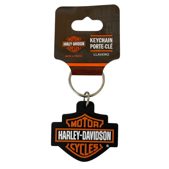 Harley-Davidson Bar & Shield Rubber Key Chain