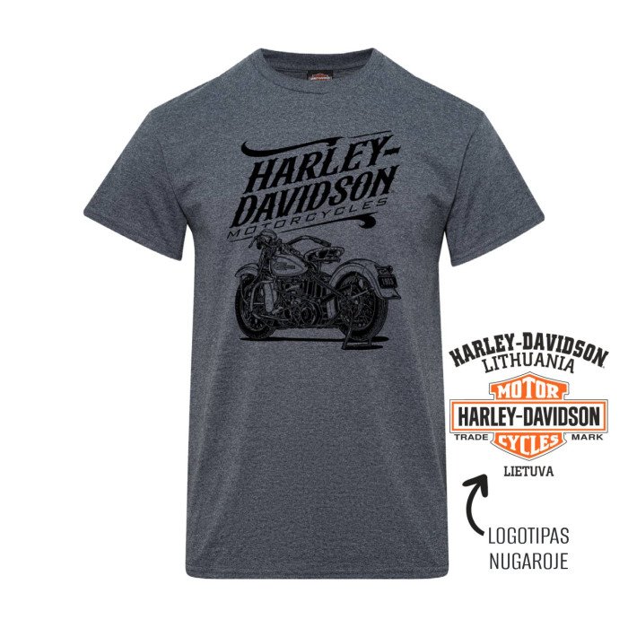 "Nostalgia" Harley-Davidson atstovybės marškinėliai