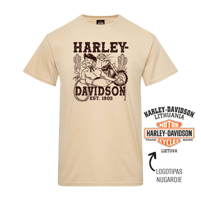 "Western" Harley-Davidson atstovybės marškinėliai