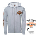 "B&S Gray Zip" Harley-Davidson atstovybės džemperis