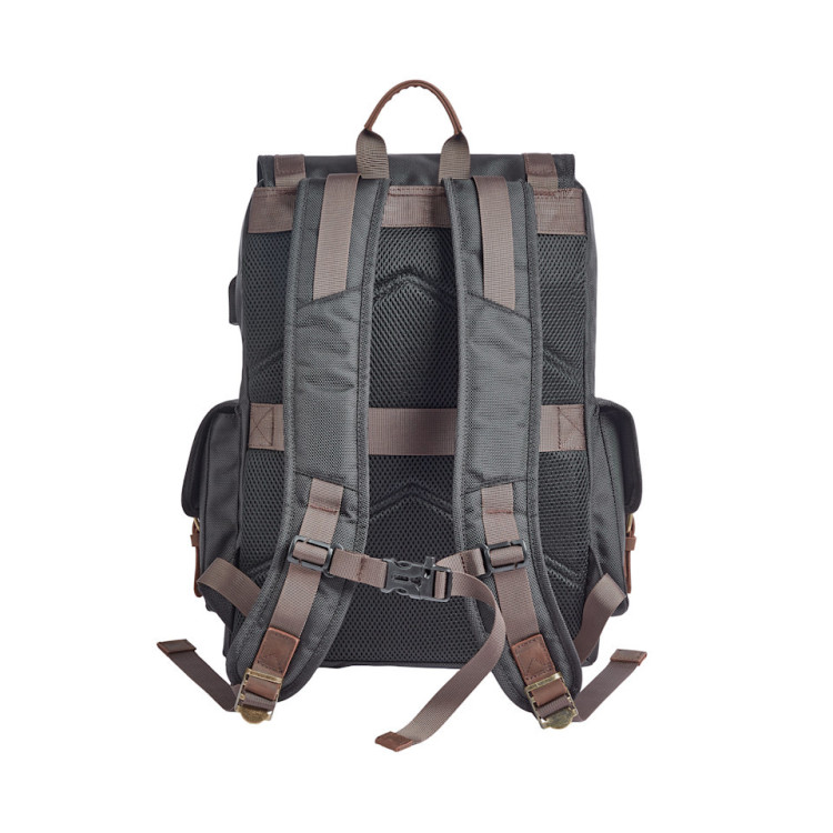 Ponderosa Ballistic & Leather USB Backpack